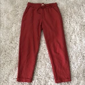 JCrew linen/cotton drawstring pants